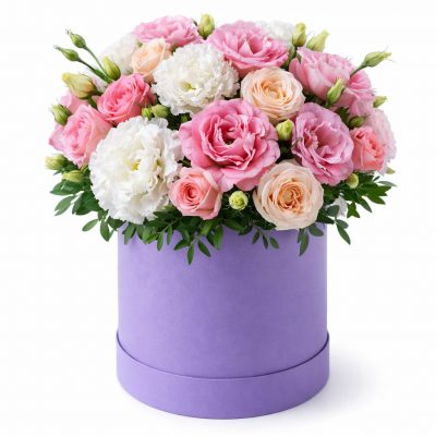 Цветы в коробке «Флористическое искусство»