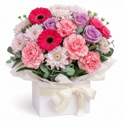 Цветы в коробке «Праздничный карнавал»